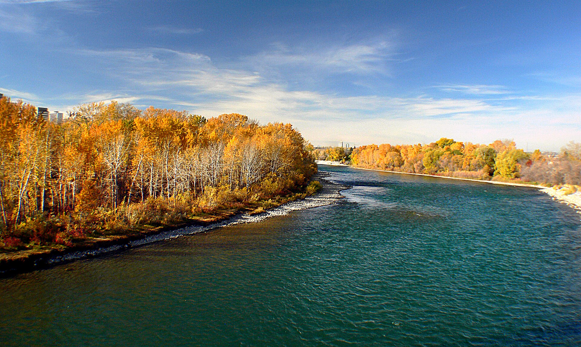 Bow River in autumn