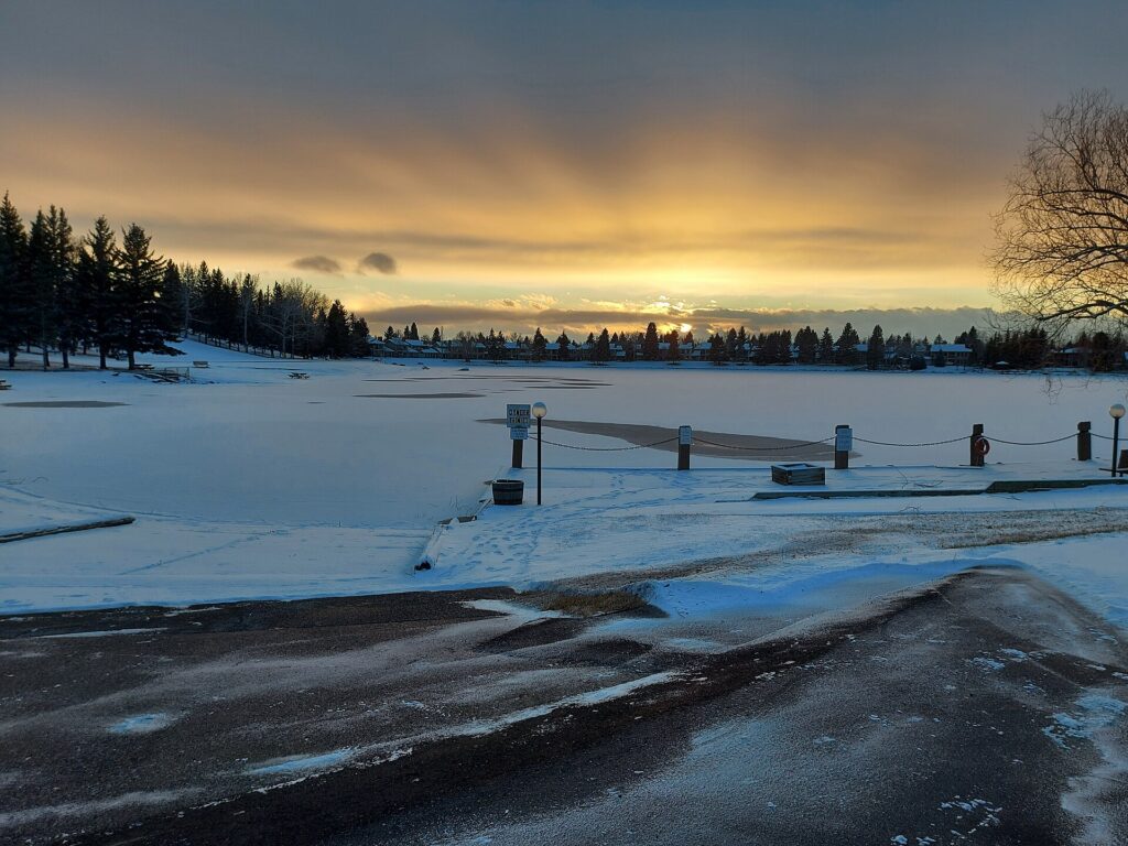 Lake Midnapore at sunset