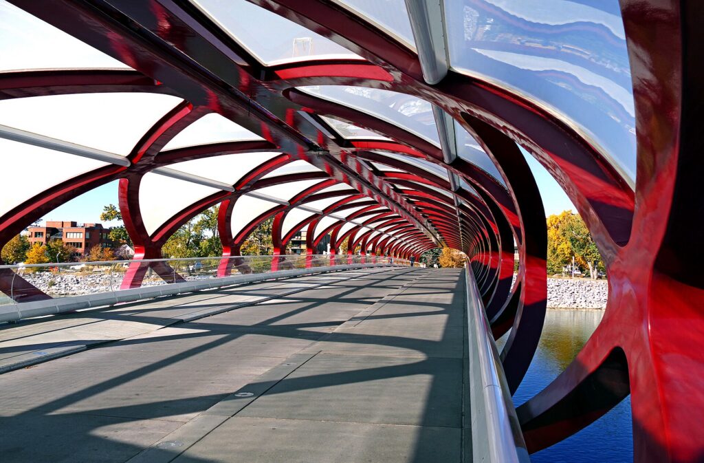 Peace Bridge over the Bow River
