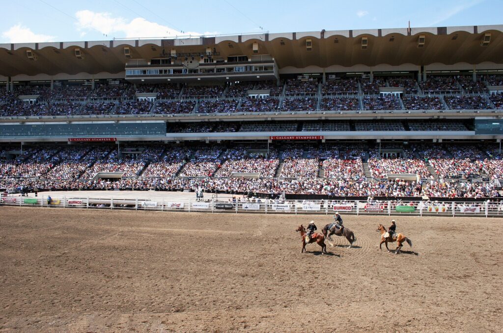 Calgary Stampede rodeo grandstand